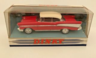 Vintage Dy2 Matchbox Dinky Toys Chevrolet Bel - Air Red Sedan 1957 Nmib