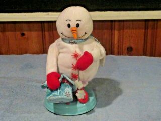 Rare Gemmy Spinning Snowman - The Snow Miser - Singing Animated Red Boots Snowman