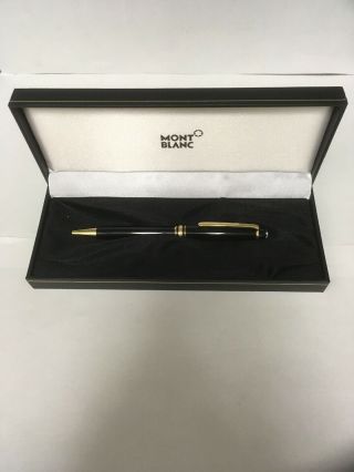 Montblanc Meisterstuck 164 Ball Point Pen M Black&gold Plated Made In Germany
