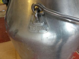 Vintage DeLaval Stainless Steel Dairy Milk Can Pail Bucket Rustic Farm Industry 3