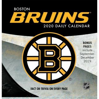 Turner Licensing,  2020 Calendars Boston Bruins Desk Calendar With Adhesive