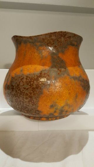 Vintage Haeger Orange Peel Lava Glaze Vase 3138 Gorgeous
