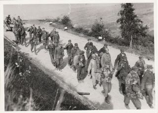 World War Ll Monghidoro Italy Captured German Troops - 1944