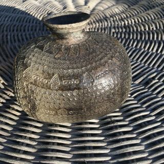 Antique Korean Earthenware Pottery Bottle Vase