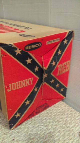1961 Remco Johnny Reb Cannon 100 Complete All Balls Plunger Flag Inst Box 2