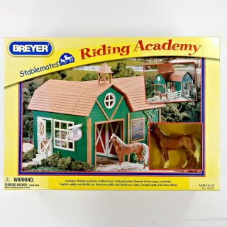 Breyer Stablemates Riding Academy Barn Horse Set 59202 Open Box Pack 2007