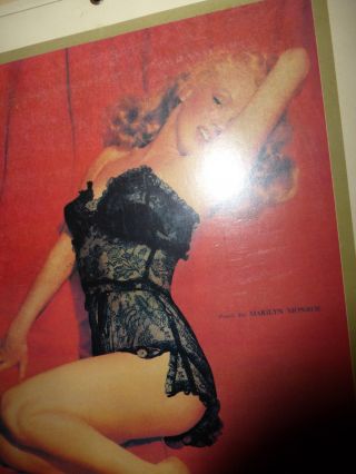 Pin - Up Girl Calendar Marilyn Monroe in Lingerie 1954 14 