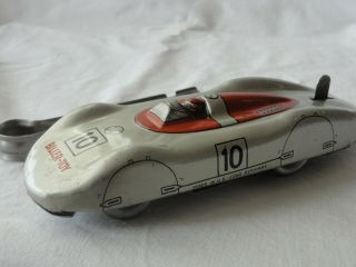 1940 Us Zone Germany Biller - Toy Auto Union Launch Tin Toy Race Car