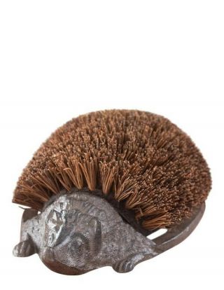 Victorian Trading Co Cast Iron Hans The Hedgehog Shoe Or Boot Brush