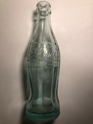 Coca Cola Nov 1915 Pat Soda Bottle No City Script Bottom