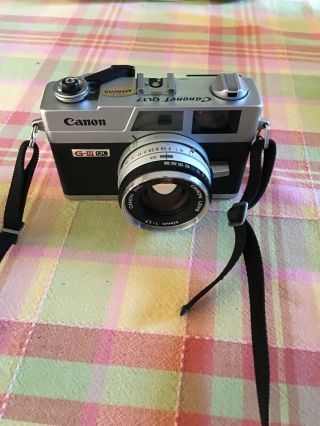 Vintage Canon Canonet Ql17 Giii 35mm Rangefinder Camera