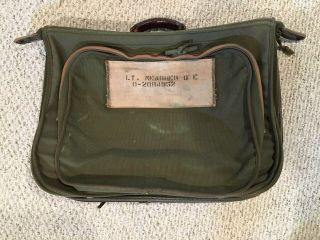 Vintage Ww2 Army Air Forces B - 4 Canvas Luggage Garment Bag Suit Case