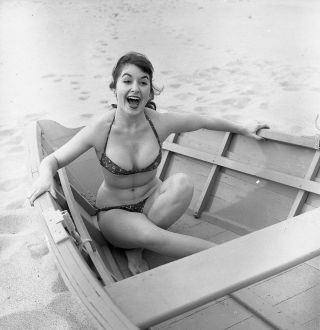 1960s Ron Vogel Negative,  Sexy Pin - Up Girl Janet Steele In Bikini,  T244027