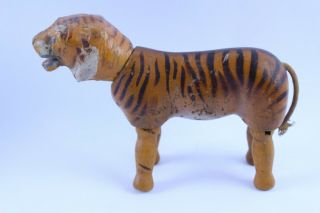 Vintage Schoenhut Tiger Circus Tiger With Painted Eyes From Owner