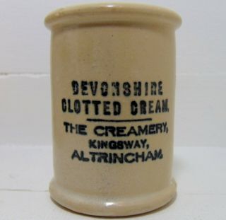 The Creamery Altrincham Devonshire Clotted Cream Cylinder Pot C1910