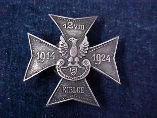 Polish - Poland Cap Badge 10th Anniversary Liberation Of The City Of Kielce