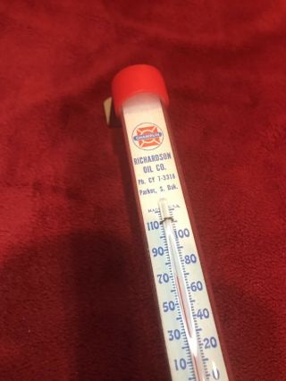 Vintage Advertising Thermometer,  Richardson Champlin Oil in Parker,  SD. 2