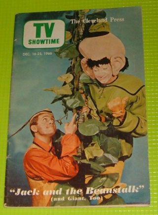 1966 Tv Showtime Guide Jack And The Beanstalk Jim Buckus Dr Suess Grinch
