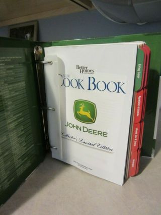 Better Homes and Gardens John Deere Collector ' s Limited Edition Cookbook Green 2