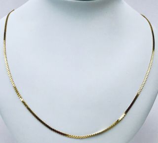 Vintage Italy 14k 585 Solid Yellow Gold Chain Necklace 18”