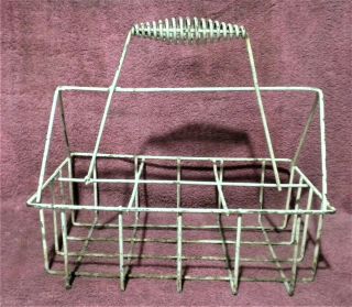 Medal Wire Milk 6 Pack Quart Bottle Carrier With Handle
