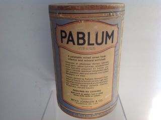 Pablum Mixed Cereal Food 1939 Box,  Mead Johnson Co. ,  Evansville,  Ind.