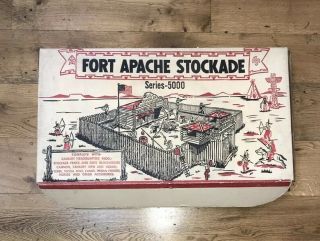 Vintage Marx Fort Apache Stockade Series - 5000 W/ Box