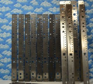 Vtg 1964 & 1966 Woodward Stainless Steel Metal Rulers Paper Caliper 19 Rulers