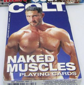 Colt Male Muscles Playing Cards - 54 Coated Playing Cards Sexy Male Images
