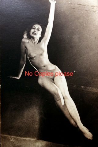 Rppc Real Photo Full Frontal Nude Postcard,  Zoe Mozert,  Lady Pinup Artist C1945,