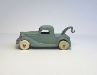 Vintage Tootsietoy No.  0133 3 " 1935 Ford Wrecker Truck Grey Green 1935