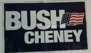 George W Bush & Dick Cheney 2000 Presidential Campaign 2 - Sided Yard Sign