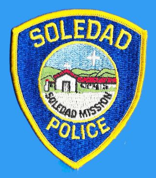 Police Patch California Ca Cal Soledad Mission Of Mice And Men John Steinbeck Pd