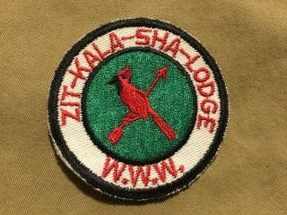 Vintage Zit Kala Sha Lodge W.  W.  W.  Scout Patch Authentic