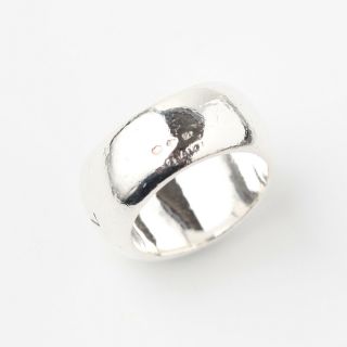 Authentic CHANEL Vintage Silver 925 Letters Ring size US6.  5 - 7 EU52.  4 3