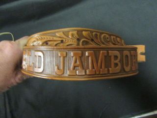 1995 World Jamboree Leather Belt,  Waist 38,  Eb15