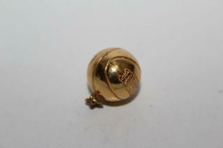 Vtg 10k Gold Gaa 1954 Basketball Necklace Charm / Pendant 5/8 " 6g (r - 288)