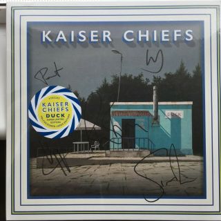 Kaiser Chiefs Duck Lp Signed Ltd Edition Tri Colour Leeds Edit