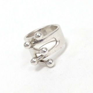 Anna Greta Eker Norway AGE Sterling Silver 5 - Ball Jester Size 6.  5 Ring Jewelry 2
