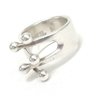 Anna Greta Eker Norway AGE Sterling Silver 5 - Ball Jester Size 6.  5 Ring Jewelry 3