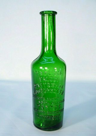 Partos Menthol Saltspirit Liniment Great Green Color Medicine Bottle