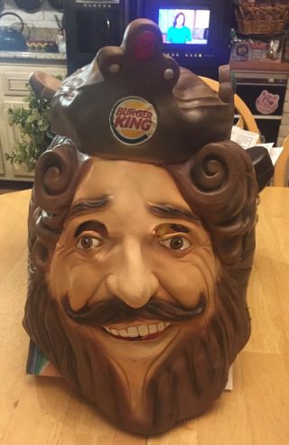 Burger King Deluxe Plastic Mask The King Dated 2007 Rubie’s