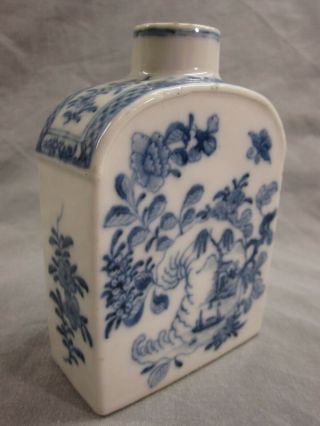 Antique Chinese 18th / 19th Century Blue & White Porcelain Pot Vase Canteen Jar