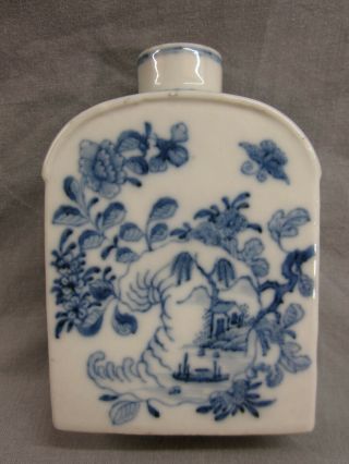Antique Chinese 18th / 19th century blue & white porcelain pot vase canteen jar 2