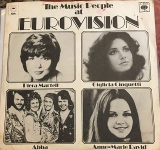 Abba - The Music At Eurovision 1974 Uk Promo - Only 4 Artist 7” In Pic Sleeve