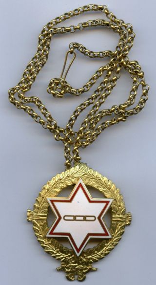 Vintage International Fraternity Odd Fellows Orden Medal Badge Grade