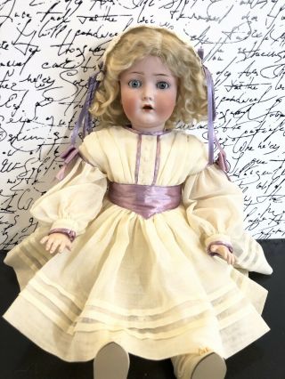Antique German Cuno & Otto Dressel 20” Bisque Head Doll Composition Body