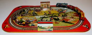 Windup Louis Marx Mickey Mouse Express Train -