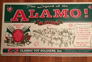 1996 Cts Classic Toy Soldiers The Legend Of The Alamo Playset Boxed Marx As - Is