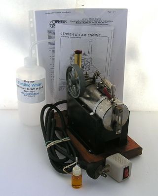 Vintage Horizontal Jensen Model 35 Live Steam Engine (c) Ready To Run.